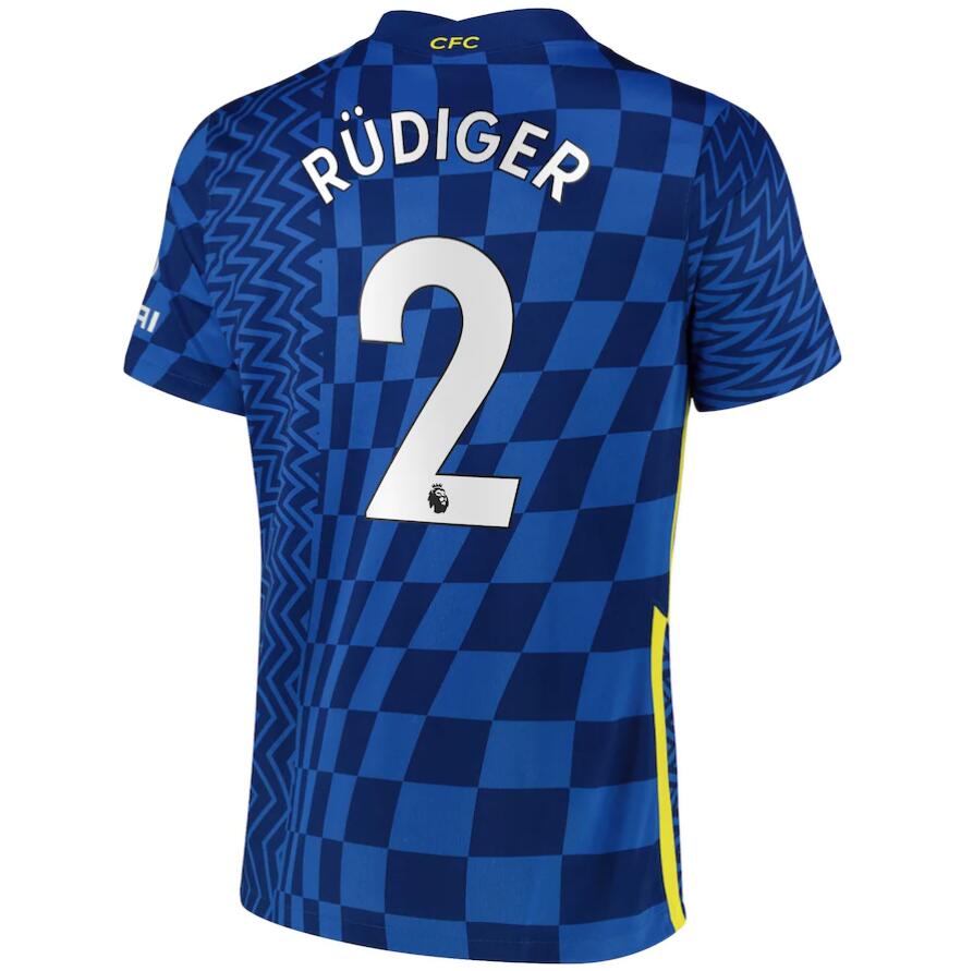 2021/22 Chelsea Home Kit Soccer Jersey Rüdiger 2 printing